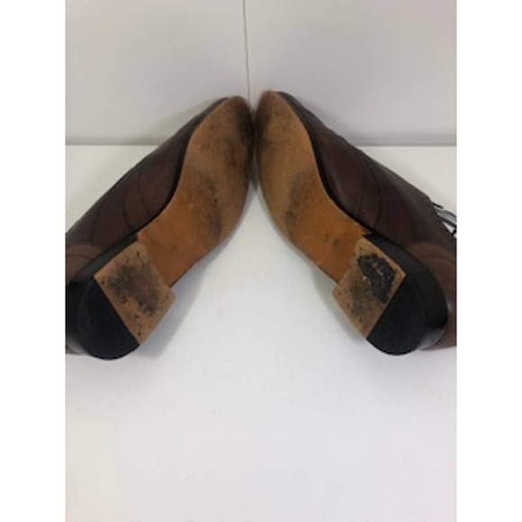 Vintage Ted Baker Wingtips Saddle Leather Lace-Up Oxford Dress Shoes Brown US 9 main image 4